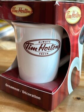 Tim Hortons Coffee Cup Ornament, 2011 Christmas Tree Collectibles
